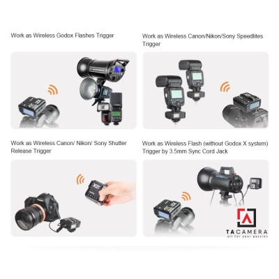 Trigger Godox X2T tích hợp TTL HSS 1/8000 - Hàng chính hãng