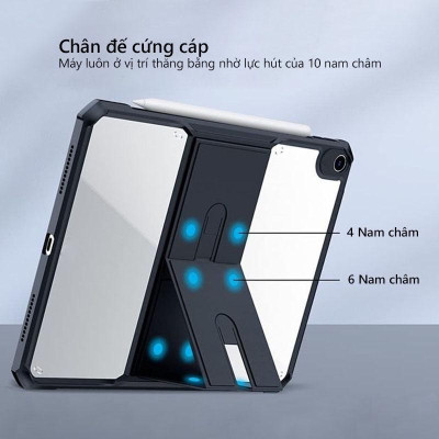 Ốp lưng XUNDD iPad Gen 9 / 8 / 7 ( 10.2-inch, 2021/2020/2019 ) Chống trầy, Chống sốc, Viền TPU, Mặt lưng chân đế - hàng nhập khẩu