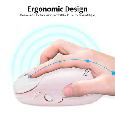 DEEPSKY BG90 Chuột sạc không dây hai chế độ BT5.0 + 2.4G với 6 DPI có thể chơi game trong văn phòng - màu vàng