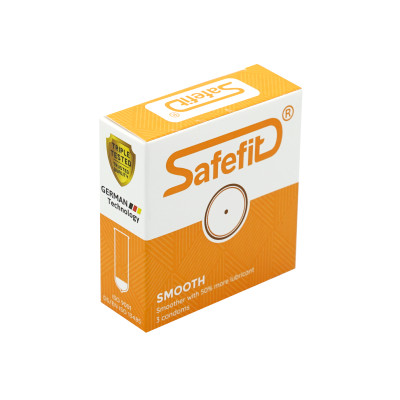 Bao cao su Safefit Smooth hộp 3 chiếc, 12 chiếc siêu mỏng nhiều gel bôi trơn