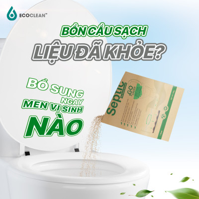 Combo 2 gói Tiết Kiệm ECOCLEAN SEPTIC - Men Vi Sinh Xử Lý Hầm Cầu Bể Phốt - USA