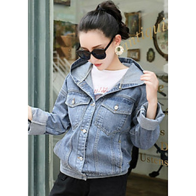 Áo Khoác Jean Nữ Titishop NT69 - Xanh