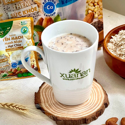 Combo 2 túi: Ngũ Cốc Yến Mạch Hạnh Nhân Hạt Chia 400G + NC Yến Mạch Óc Chó & Mè Đen 400G[ít đường](Tặng Kèm 1 Túi Yến Mạch 150G)