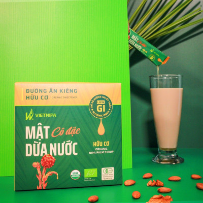 Mật Dừa Nước Vietnipa 450g - Thực Phẩm Bổ Sung Dinh Dưỡng Cho Cả Gia Đình, Người Tiểu Đường, Ăn Kiêng, Ăn Chay, Hàm Lượng Vitamin Và Muối Khoáng Cao