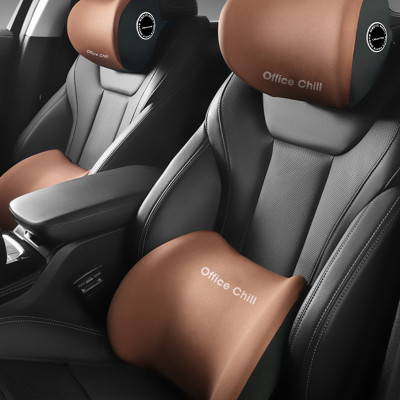 Gối Tựa Đầu Tựa Lưng Cao Cấp Chính Hãng OFFICE CHILL Combo Gối Tựa Lưng Tựa Cổ Ô Tô Ghế Văn Phòng Chất Liệu Cao Su Bảo Hành 90 Ngày