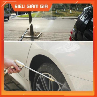 Bộ dây vòi xịt nước rửa xe,tưới cây .tăng áp 3 lần,loại 7m,10m 206701-2 đầu đồng,cút đồng+ tặng móc khoá