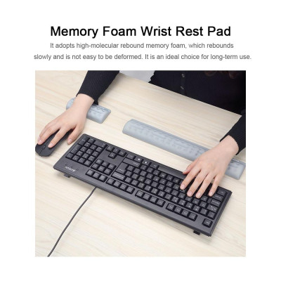 Tấm đệm lót chuột tiện dụng Vải không trơn trượt Kết cấu hỗ trợ kê cổ tay cho văn phòng BUBM