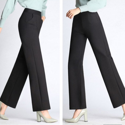 1 Quần tây công sở ống suông rộng, ống đứng, dạng cullotes sang trọng, nữ tính