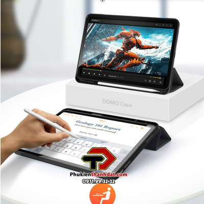 Bao da chống sốc iPad Pro 11 2021 chính hãng Dux Ducis Domo có ngăn để bút - Hàng chính hãng