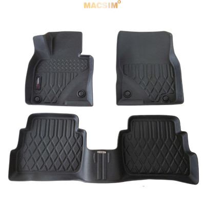 Thảm lót sàn xe ô tô Mazda CX5 2012-đến nay Nhãn hiệu Macsim chất liệu nhựa TPE cao cấp màu đen