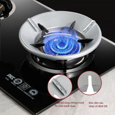 Combo 2 cái Kiềng Chắn Gió Bếp Gas, Chống Tỏa Nhiệt, Tiết Kiệm Gas KUNBE Mẫu Mới - Tấm, Vỉ Che Gió Bếp Lửa