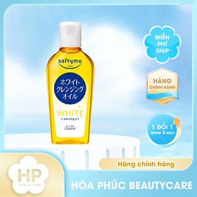 Dầu Tẩy Trang Dưỡng Sáng Da Kose Softymo White Cleansing Oil (03 Phân Loại)