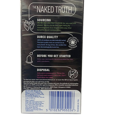 Bcs Kéo Dài Thời Gian Siêu Mỏng Durex Performa 12s - Thái Lan - Che Tên Sản Phẩm