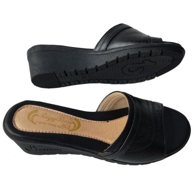 Dép Đế Xuồng Nữ Da Bò Thật BIGGBEN Cao Cấp DX36