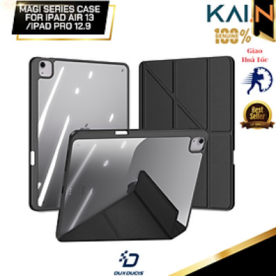 Bao Da Dux Ducis Magi Series cho Ipad iPad Air 13 (2024)/iPad Pro 12.9 (2020/2021/2022), Tự động tắt mở, có khe cắm bút_ Hàng Chính Hãng
