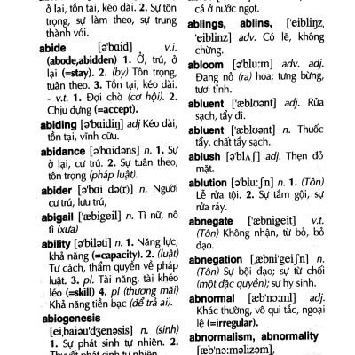 Từ Điển Anh-Việt 75.000 Mục Từ Và Định Nghĩa - Bìa Cứng