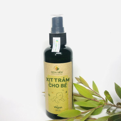 Xịt tràm cho bé 100ml - Hoa Nén - Khử mùi, ngăn muỗi và côn trùng đốt, gi.ảm h.ăm t.ã, r.ôm s.ảy, m.ẩn ng.ứa cho bé