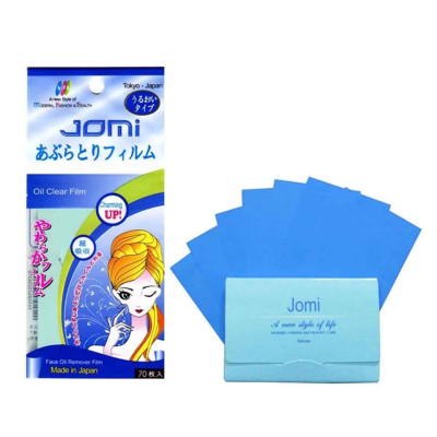 COMBO 10 GÓI phim thấm dầu da mặt JOMI Oil Remover Film giúp kiềm dầu thông thoáng làn da gói 70 tờ - Vivalust