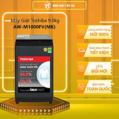 Máy giặt Toshiba 9.0kg AW-M1000FV(MK) - Hàng chính hãng (chỉ giao HCM)