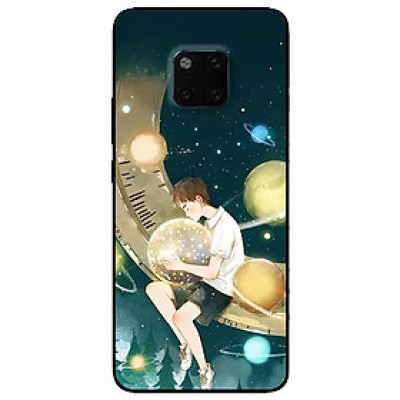 Ốp lưng dành cho Huawei Mate 20 Pro mẫu Cậu Bé Ôm Trăng