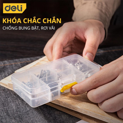 Bộ Linh Kiện Ốc Vít Deli Cao Cấp Chính Hãng - Nhỏ Gọn, Tiện Dụng, Phù Hợp Với Nhiều Mục Đích 138x70x30mm - DL432001