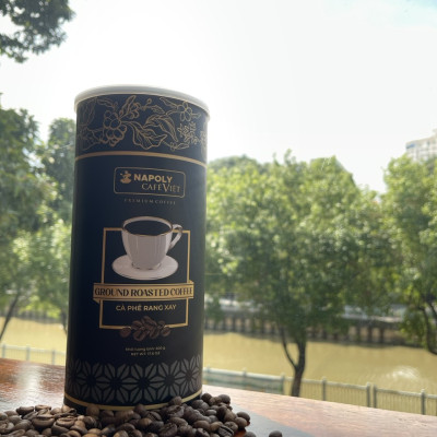 TRÀ XANH PREMIUM TEA Napoli Coffee Cao Cấp Cầu Đất Đà Lạt Giúp Định thần, Đậm vị, Hậu Ngọt Thơm Lâu - Lon 100g