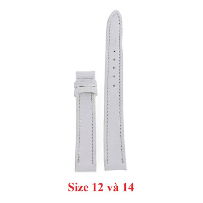 Dây đồng hồ da bò nhiều size màu trắng HC8105-19-33
