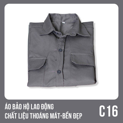 Áo bảo hộ lao động, chất liệu thoáng mát, bền đẹp - Mã C16