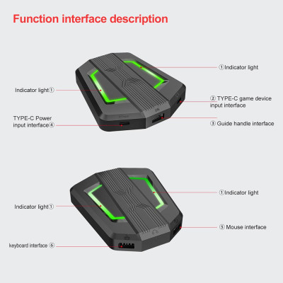 Bộ chuyển đổi bàn phím và chuột HXSJ P6 Thay thế cho N-Switch PS4 PS3 XBox One 360