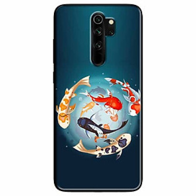 Ốp lưng in cho Redmi Note 8 Pro Mẫu Koi Vây Quanh