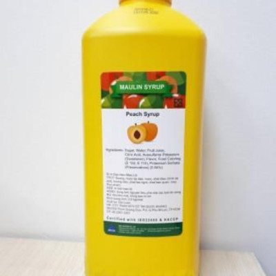 Siro Đào MauLin (MauLin Peach Syrup) Chai 2.5Kg - Nguyên liêu pha chế trà sữa hương thơm hảo hạng