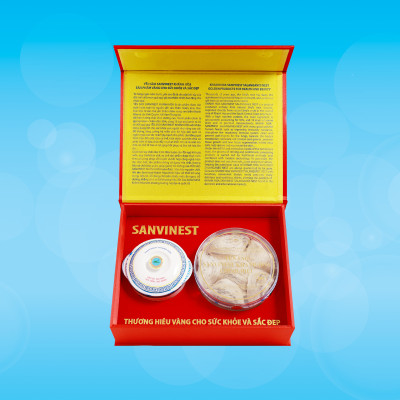 Hộp quà tặng Yến sào Sanvinest Khánh Hòa chính hiệu nguyên tổ 50g - Q150
