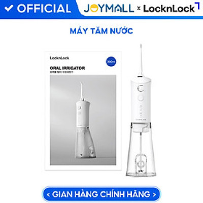 Máy Tăm Nước LocknLock ENR164WHT 300ml, Hàng Chính Hãng, 3 Chế Độ, Chống Nước IPX7 - JoyMall