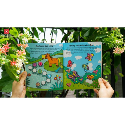 Sách - Hình Dán Thú Vị, Rèn Trí Thông Minh - Combo 10 Tập - Đinh Tị Books