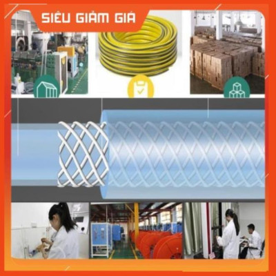 Bộ dây vòi xịt nước rửa xe, tưới cây . tăng áp 3 lần, loại 7m,10m 206587 cút sập,nối đen+ tặng đai