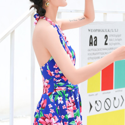 Đồ Bơi Nữ Một Mảnh Kiểu Váy Hoa Hở Lưng Gợi Cảm ATI27 MayHomes One-Piece Swimwear With Backless Top