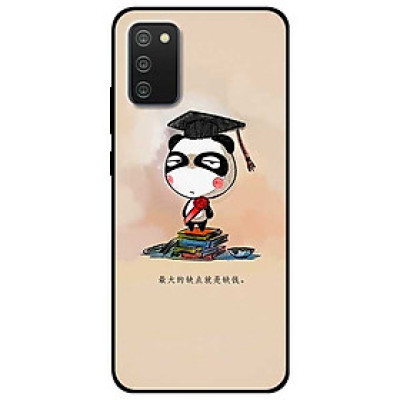 Ốp lưng dành cho Samsung Galaxy A02s mẫu Gấu Trúc Tốt Nghiệp