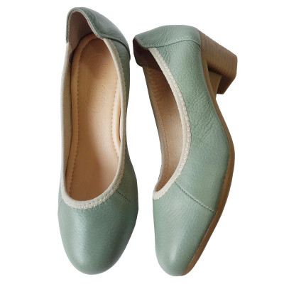 Giày Cao Gót Nữ Công Sở Da Bò Thật BIGGBEN Cao 5 Phân GCG14