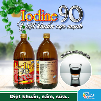 Iodine 90 - Xử lý vi khuẩn, ký sinh trùng, bảo vệ tôm nuôi cá