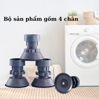 Bộ 4 Chân Kê Máy Giặt Chống Rung, Điều Chỉnh Được Độ Cao, Đế Chống Ồn Máy Giặt, Máy Sấy, Hàng chính hãng