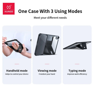 Ốp Lưng Chống Sốc XUNDD Dành Cho iPad Gen 7/8/9/10 - Tích Hợp Giá Đỡ - Hàng Nhập Khẩu