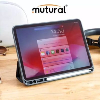 Bao Da Mutural Dành Cho iPad Mini 6/Mini 7 Tích Hợp Khay Đựng Bút – Hàng Chính Hãng 