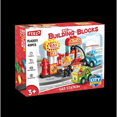 FEELO - 42011 - Lắp Ráp Trạm Xăng (43 Chi Tiết)