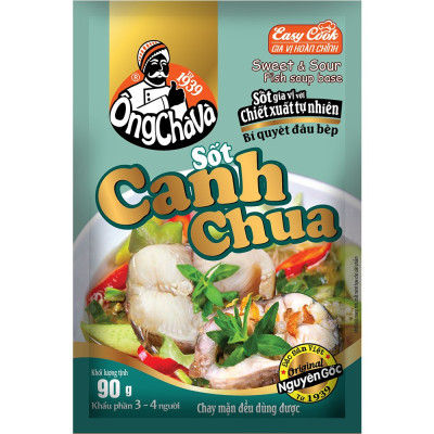 Lốc 15 Gói Sốt Canh Chua Ông Chà Và 90g (Sweet & Sour Fish Soup Base)