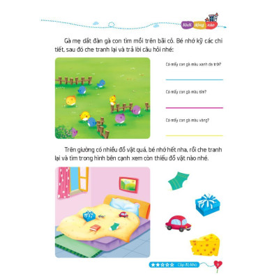 Sách - 500 Trò Chơi Rèn Luyện IQ  Cho Trẻ 4 - 10 Tuổi - Khả Năng Ghi Nhớ - Minh Thắng