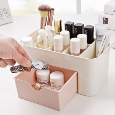 Hộp Đựng Mỹ Phẩm, Đồ Dùng Mini Tiện Dụng Bằng Nhựa