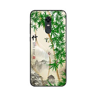 Ốp Lưng in cho Xiaomi Redmi 5 Plus Mẫu Tranh Làng Tre - Hàng Chính Hãng