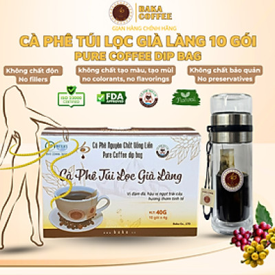 Cà phê túi lọc Già Làng - Hộp 10 gói
