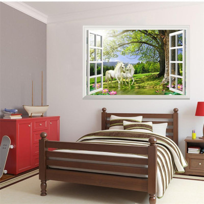 Tranh decal dán tường, giấy dán tường 3D cao cấp Hạnh phúc lứa đôi