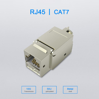 VENTION CAT7 Network Cable Coupler 10Gigabit RJ45 Coupler Cat7 LAN Connector Gold-plated Ethernet Modular